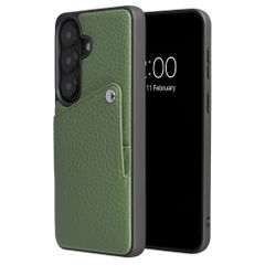 Selencia Riva Back Cover mit Kartenfach Samsung Galaxy S26 - Sage Green