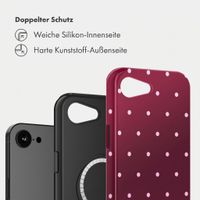 Selencia Vivid Rückabdeckung mit MagSafe Apple iPhone 17e / 16e - Happy Dots Burgundy