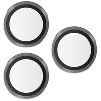 PanzerGlass Kameraprotektor Hoop Optic Rings für das Apple iPhone 15 Pro / 15 Pro Max