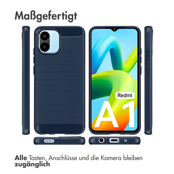 imoshion Brushed Back Cover Xiaomi Redmi A1 / A2 - Dunkelblau