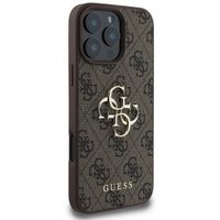 Guess 4G Metal Logo Back Cover Apple iPhone 16 Pro Max - Braun