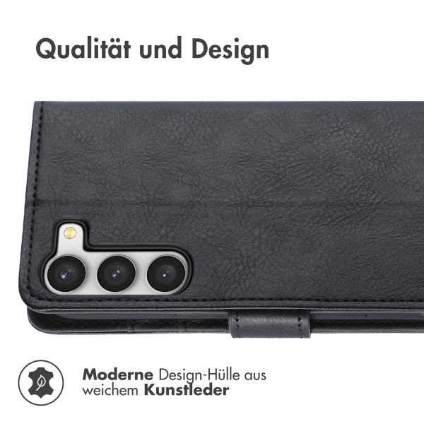imoshion Luxuriöse Klapphülle Samsung Galaxy S23 Plus - Schwarz