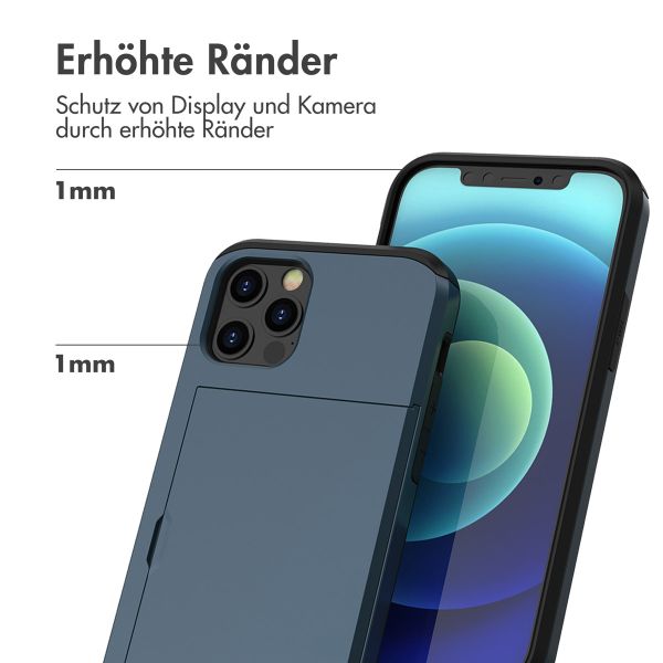 imoshion Backcover mit Kartenfach für das iPhone 12 (Pro) - Dunkelblau