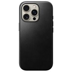 Nomad Modern Horween Leather Case Apple iPhone 16 Pro - Schwarz