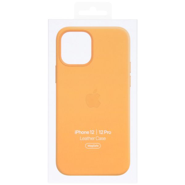 Apple Leder-Case MagSafe für Apple iPhone 12 (Pro) - California Poppy