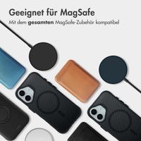 imoshion Rugged Hybrid Carbon Case mit MagSafe Apple iPhone 17 - Schwarz