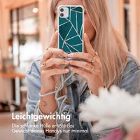 imoshion Design Hülle mit Band Samsung Galaxy A55 - Petrol Green Graphic