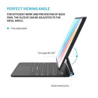 Fixed Typee QWERTY keyboard Klapphülle für das iPad Pro 11 (2024) M4 - Schwarz