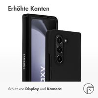 Accezz Liquid Silikoncase für das Samsung Galaxy Z Fold 5 - Schwarz