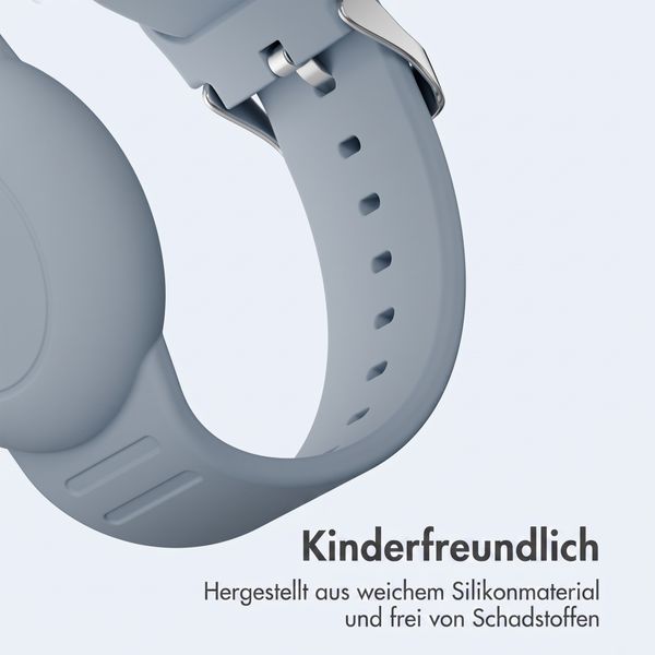 imoshion AirTag Kinderarmband - Halter für Apple AirTag - One Size - Grayish Blue
