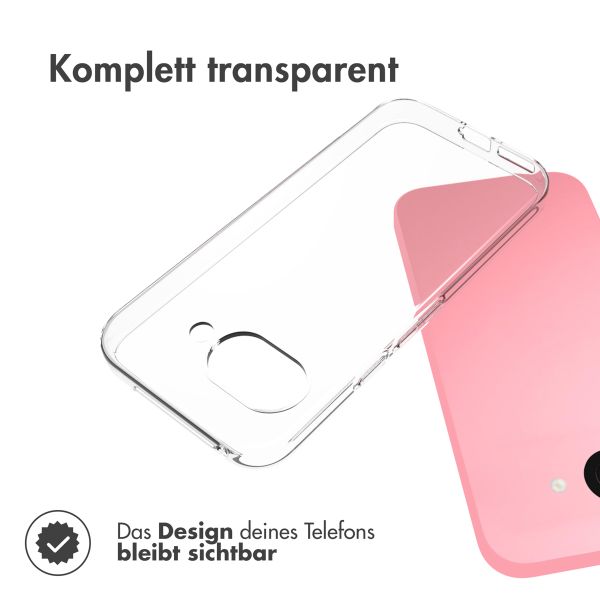 Accezz TPU Clear Cover für das Google Pixel 9a - Transparent