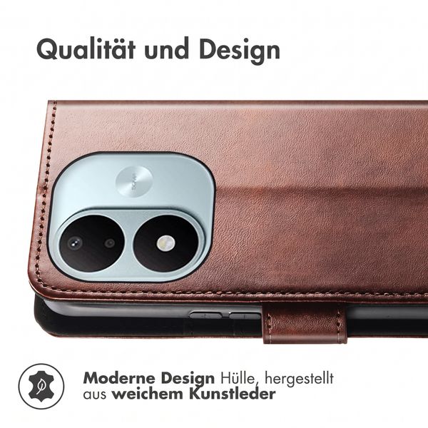 imoshion Luxuriöse Klapphülle Xiaomi Redmi Note 17 (5G) - Dunkelbraun