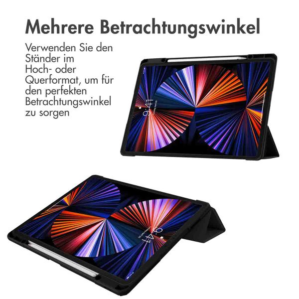 imoshion Trifold Hardcase Klapphülle für das iPad Pro 12.9 (2018/2020/2021/2022) - Schwarz