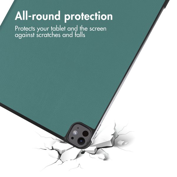 imoshion Trifold Klapphülle Apple iPad Pro 13 (2025) M5 / (2024) M4 - Dunkelgrün