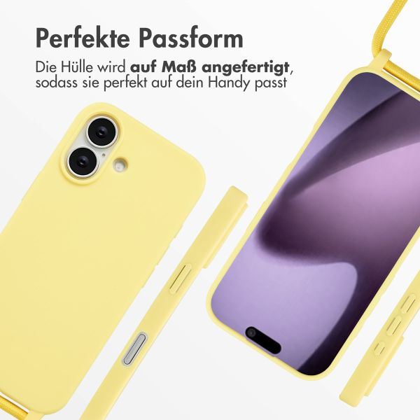 imoshion SilikonHülle mit Band Apple iPhone 17 - Gelb