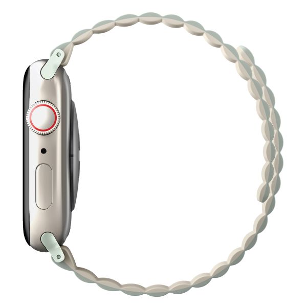 Uniq Revix doppelseitiges Armband für das  Apple Watch Series 1 t/m 9 / SE (38/40/41 mm) | Series 10 / 11 (42 mm) - Sage / Beige