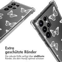 imoshion Design Hülle mit Band für das Samsung Galaxy S22 Ultra - Butterfly