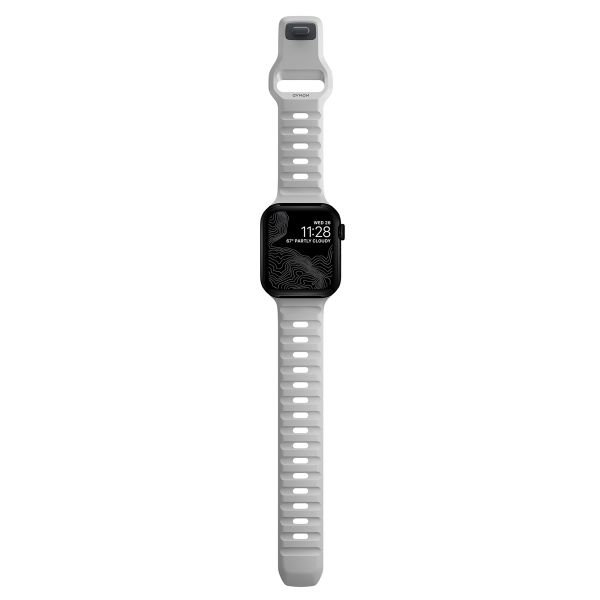 Nomad Sport Armband FKM für das  Apple Watch Series 1 t/m 11 / SE / Ultra (44/45/46/49 mm) - Lunar Gray