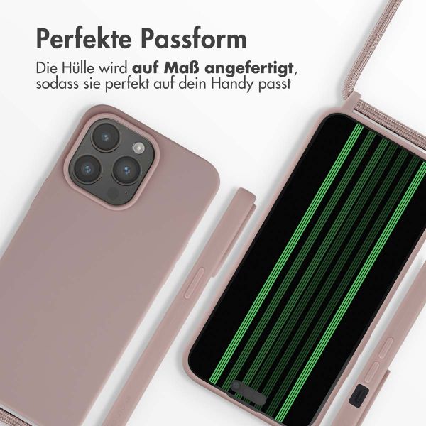 imoshion SilikonHülle mit Band Apple iPhone 15 Pro Max - Sand Pink