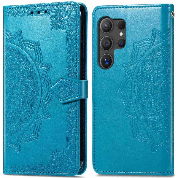 imoshion Mandala Klapphülle Samsung Galaxy S24 Ultra - Türkis