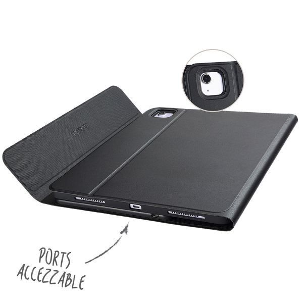 Accezz QWERTY Bluetooth Keyboard Klapphülle für das iPad Air 13 Zoll (2025) M3 / (2024) M2 - Schwarz