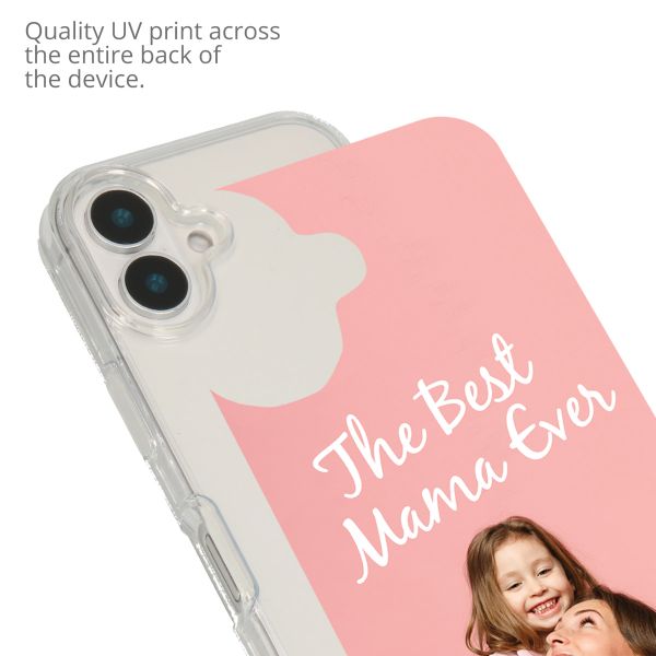 Gestalte deine eigene Clear Case für das Apple iPhone 16 - Transparent