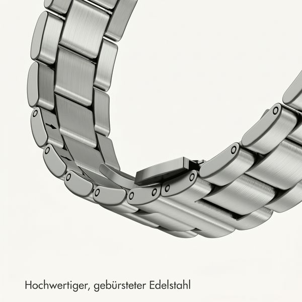 Selencia Slim Stahlgliederarmband für Apple Watch | 38/40/41/42 mm - Silber