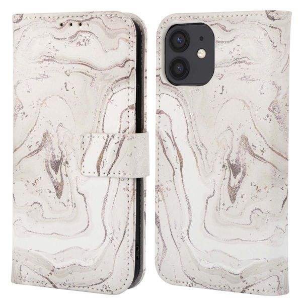 imoshion Design Klapphülle iPhone 12 (Pro) - Sandy Marble