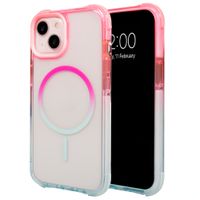 Selencia Gradient MagSafe Back Cover Apple iPhone 13 - Rosa / Blau