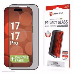 Displex Displayschutz aus gehärtetem Glas Privacy Apple iPhone 17 / 17 Pro