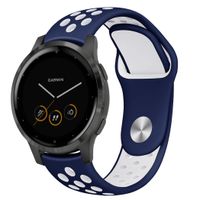 imoshion Silikonband Sport Garmin Vivoactive 4L - Blau / Weiß