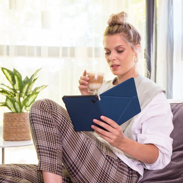 imoshion Klappbare Klapphülle für das Kobo Libra Colour - Dunkelblau