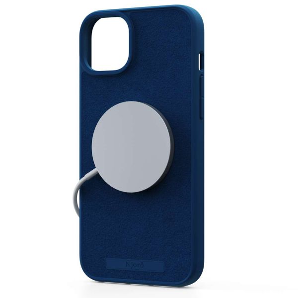 Njorð Collections Wildleder Comfort+ Case MagSafe für das Apple iPhone 15 Plus - Blue