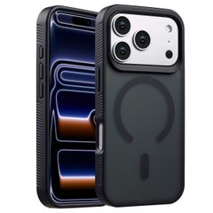 Accezz Rugged Frosted Back Cover mit MagSafe Apple iPhone 17 Pro - Schwarz