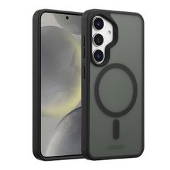 Accezz Rugged Frosted Back Cover mit MagSafe Samsung Galaxy S25 - Schwarz