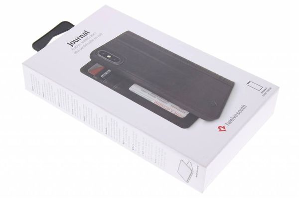 Twelve South Journal Wallet-Klapphülle Apple iPhone X / Xs - Schwarz