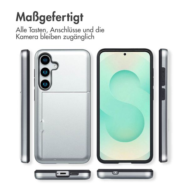 imoshion Backcover mit Kartenfach Samsung Galaxy S25 Plus - Grau