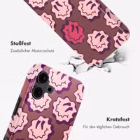 Selencia Vivid Rückabdeckung mit MagSafe iPhone 16 - Wavy Smiley Pink