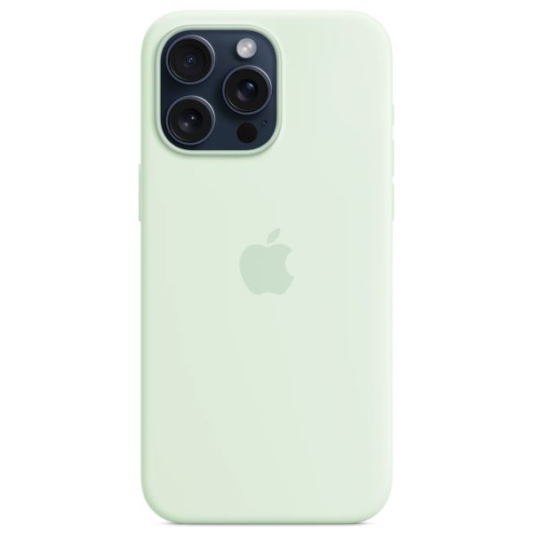 Apple Silikon-Case MagSafe für das Apple iPhone 15 Pro Max - Soft Mint