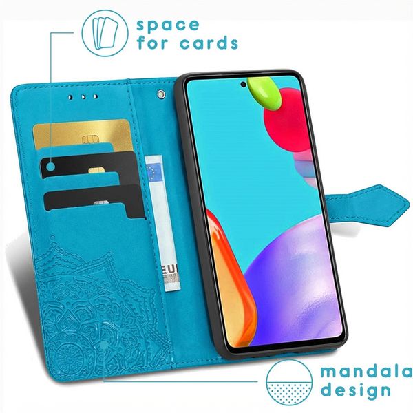 imoshion Mandala Klapphülle Samsung Galaxy A52(s) (5G/4G) - Türkis
