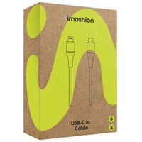 imoshion ﻿Lightning- auf USB-C-Kabel – nicht MFi-zertifiziert – Geflochtenes Gewebe – 1 m – Weiß