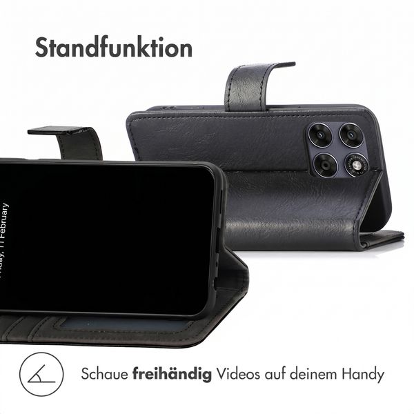 imoshion Luxuriöse Klapphülle Motorola Moto G77 - Schwarz