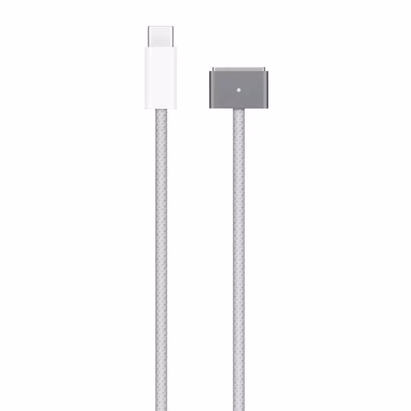 Apple Original USB-C-Netzteil 140 W - MacBook-Ladegerät + Original USB-C-zu-MagSafe 3-Kabel - 2 Meter - Grau
