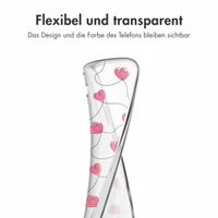 imoshion  Design Hülle für das Samsung Galaxy S24 FE - Dusty Rose Connected Hearts