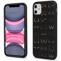 imoshion Design Hülle für das iPhone 11 - Boobs all over - Schwarz