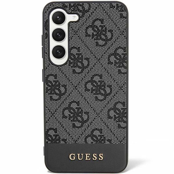 Guess Bottom Stripe 4G Back Cover Samsung Galaxy S24 Plus - Schwarz
