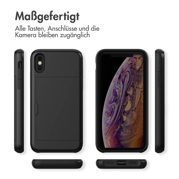imoshion Backcover mit Kartenfach Apple iPhone X / Xs - Schwarz