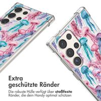 imoshion Design Hülle mit Band Samsung Galaxy S23 Ultra - Jellyfish Watercolor