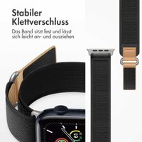 imoshion Nylon Trail Armband für das  Apple Watch Series 1 t/m 11 / SE / Ultra (44/45/46/49 mm) - Schwarz