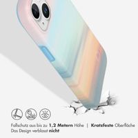 Selencia Aurora Fashion Back Case für das iPhone 15 - Strapazierfähige Hülle - 100% recycelt - Sky Sunset Multicolor